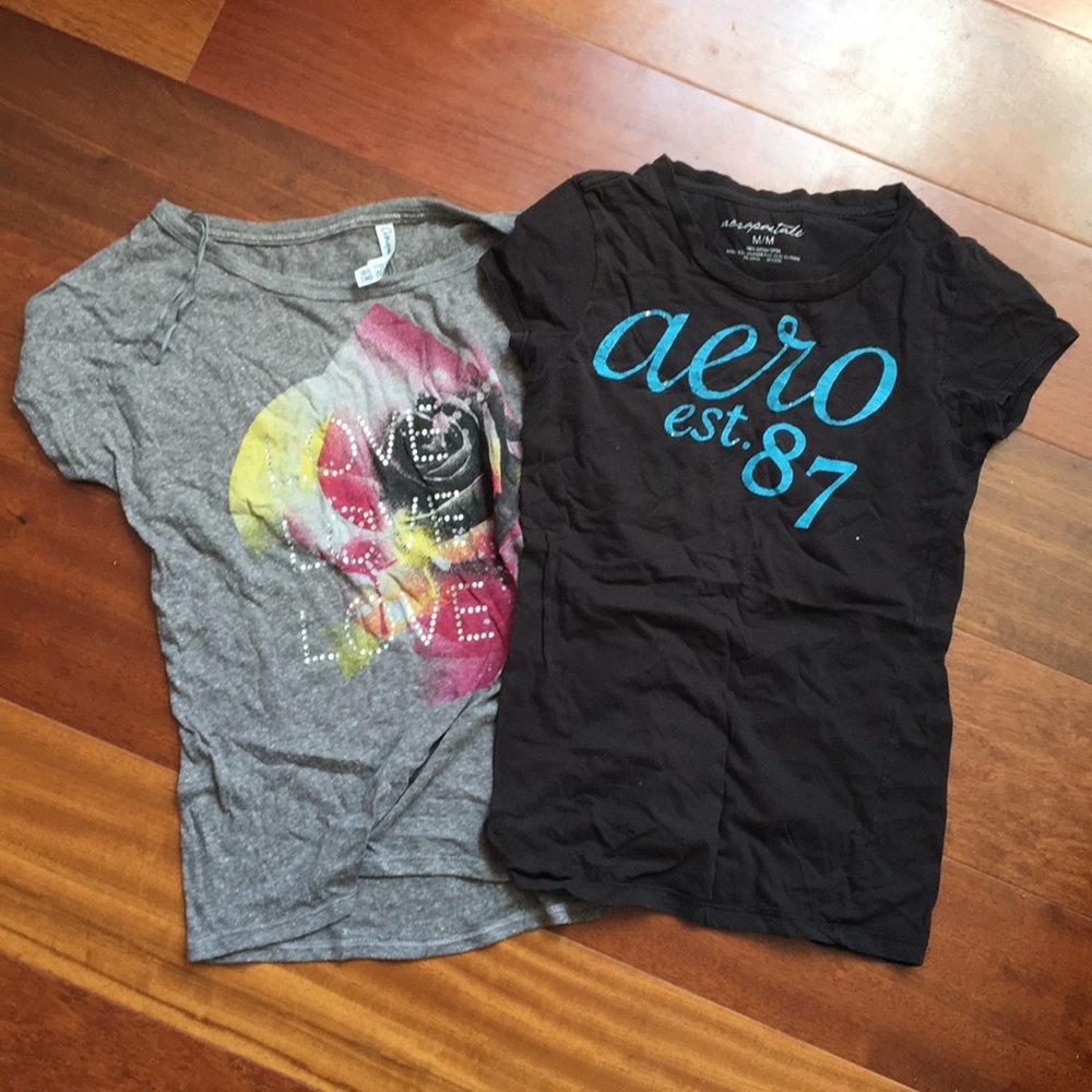 Rhinestone Aeropostale t-shirts
